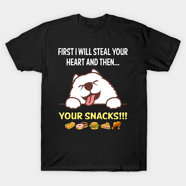 Steal Heart Samoyed 04 T-Shirt by blakelan128